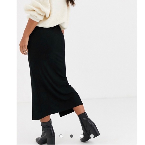 ASOS Snap Front Midi Skirt size XS - Picture 3 of 7